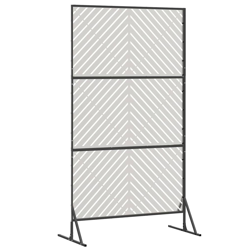 Schermo Privacy Grigio 100 x 50 x 180 cm Acciaio