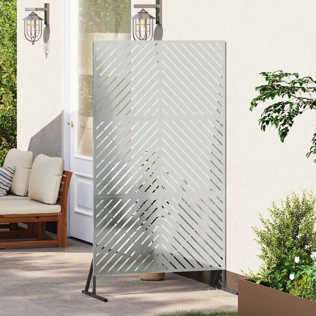 Schermo Privacy Grigio in Acciaio 100 x 50 x 180 cm