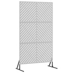 Schermo Privacy Grigio in Acciaio 100 x 50 x 180 cm