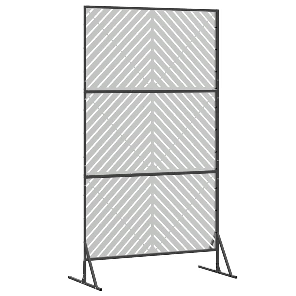 Schermo Privacy Grigio in Acciaio 100 x 50 x 180 cm