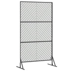 Schermo Privacy Grigio in Acciaio 100 x 50 x 180 cm