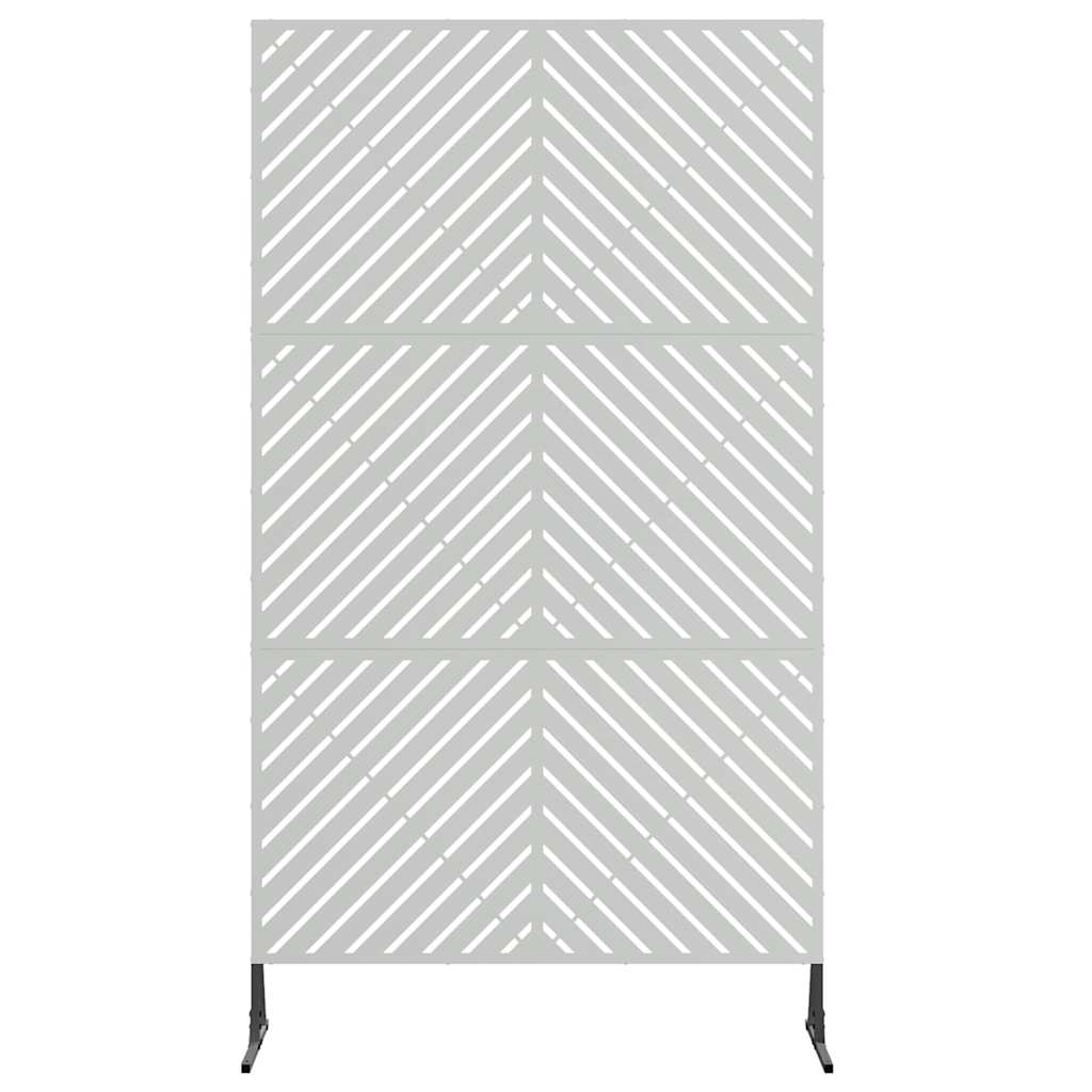 Schermo Privacy Grigio in Acciaio 100 x 50 x 180 cm