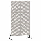Schermo Privacy Grigio 100 x 50 x 180 cm Acciaio