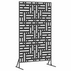 Schermo Privacy Nero 100 x 50 x 180 cm Acciaio