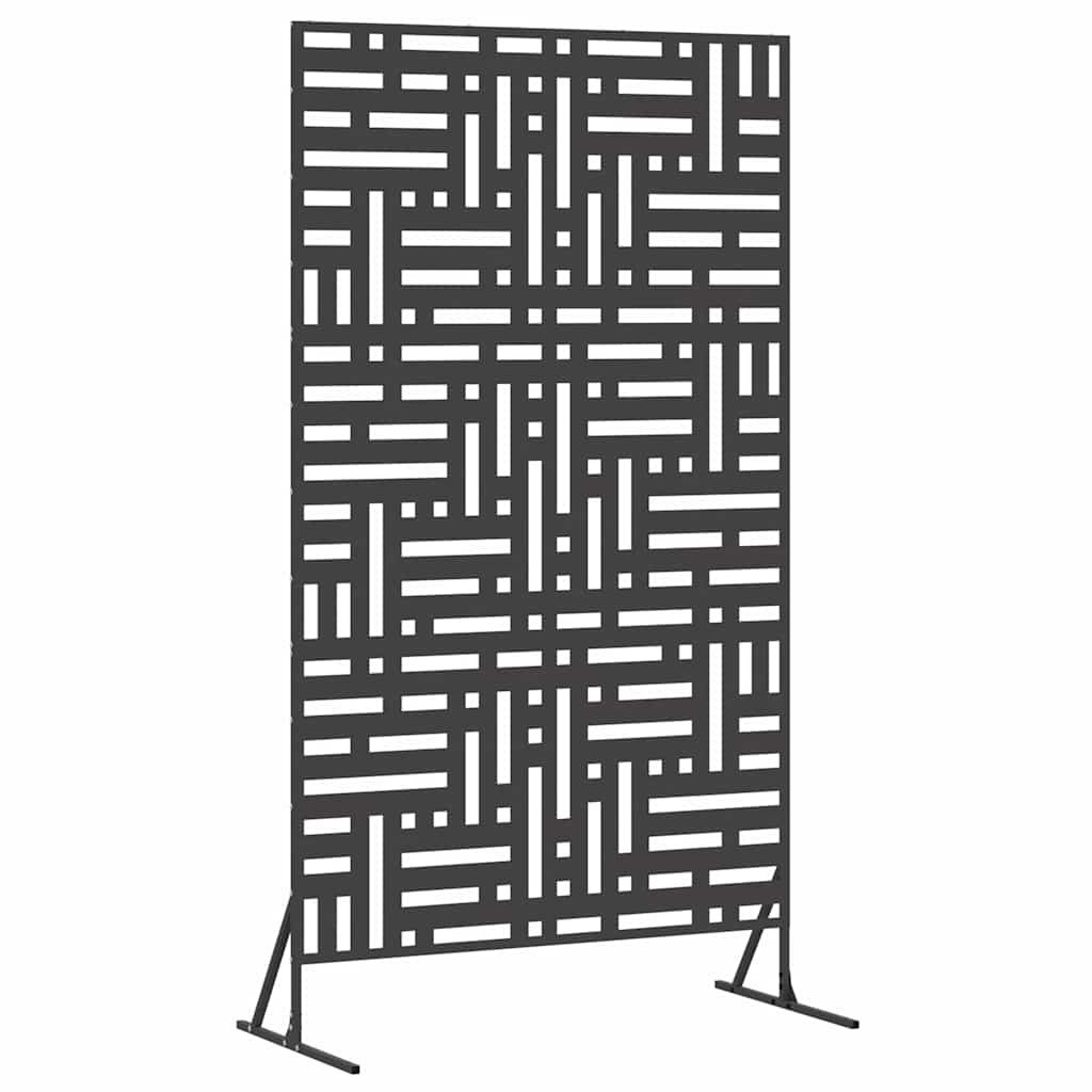 Schermo Privacy Nero 100 x 50 x 180 cm Acciaio