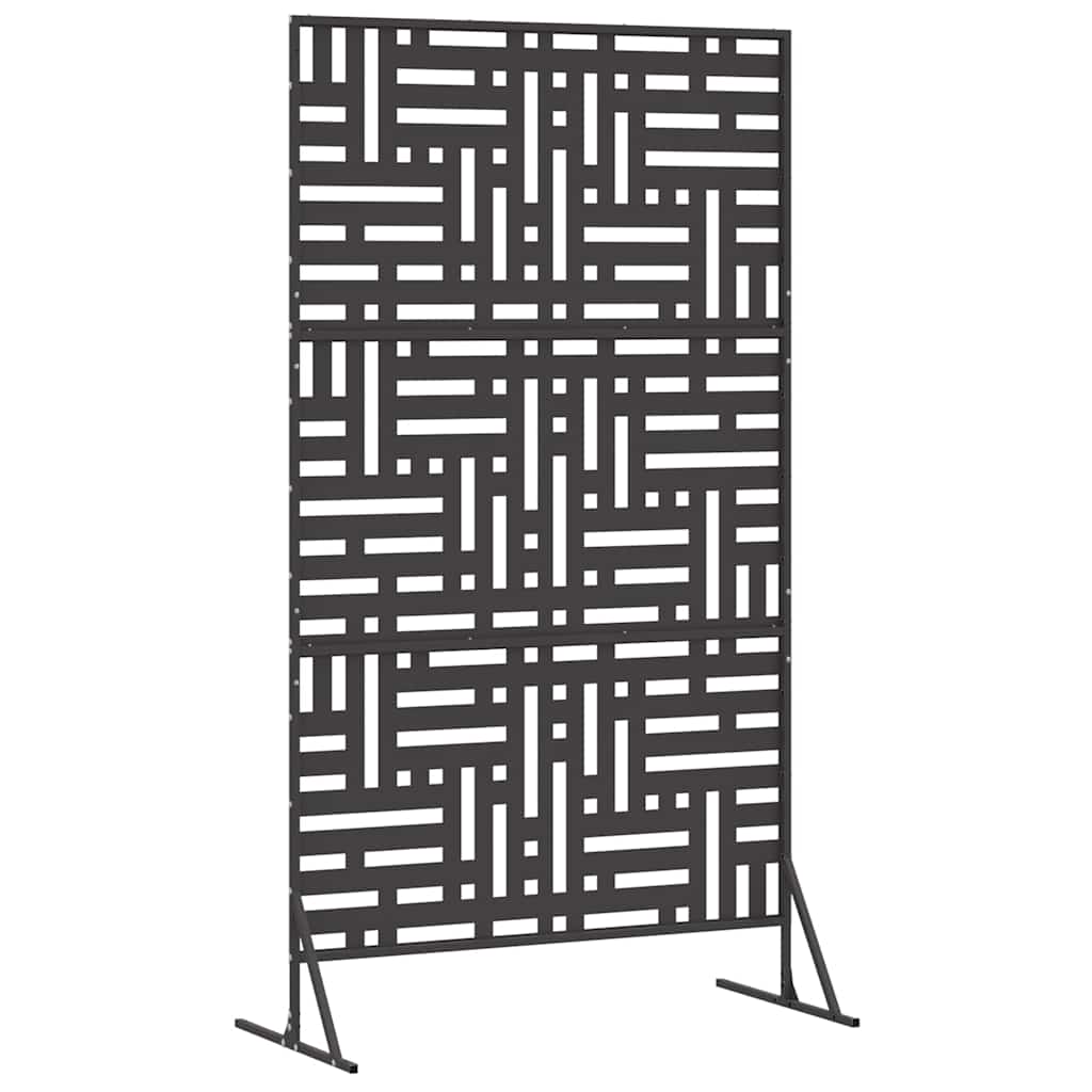Schermo Privacy Nero 100 x 50 x 180 cm Acciaio