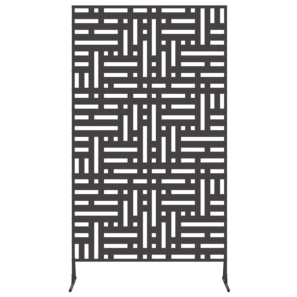 Schermo Privacy Nero 100 x 50 x 180 cm Acciaio
