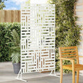 Schermo Privacy Bianco Acciaio 100 x 50 x 180 cm
