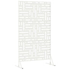 Schermo Privacy Bianco Acciaio 100 x 50 x 180 cm