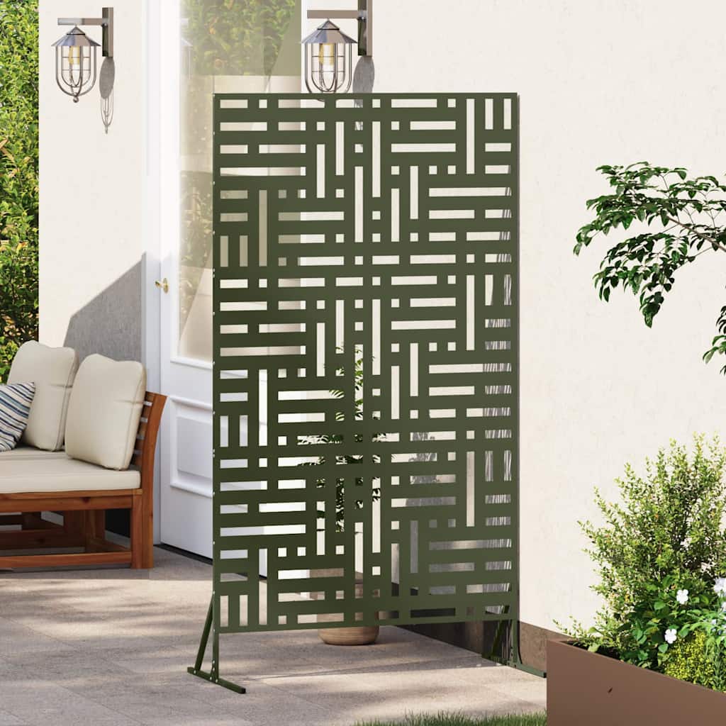 Schermo Privacy Oliva 100 x 50 x 180 cm Acciaio