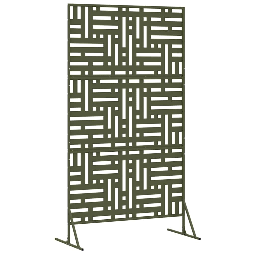 Schermo Privacy Oliva 100 x 50 x 180 cm Acciaio