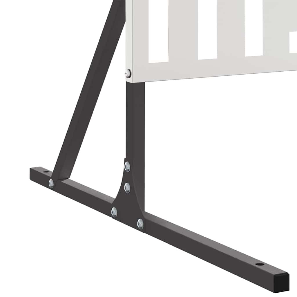 Schermo Privacy in Acciaio Grigio 100 x 50 x 180 cm