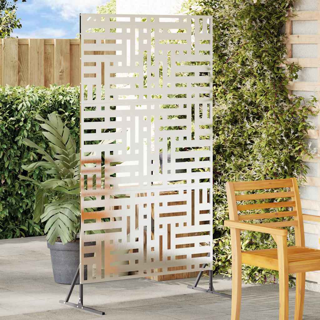Schermo Privacy in Acciaio Grigio 100 x 50 x 180 cm