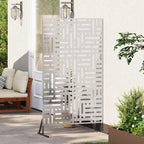 Schermo Privacy in Acciaio Grigio 100 x 50 x 180 cm