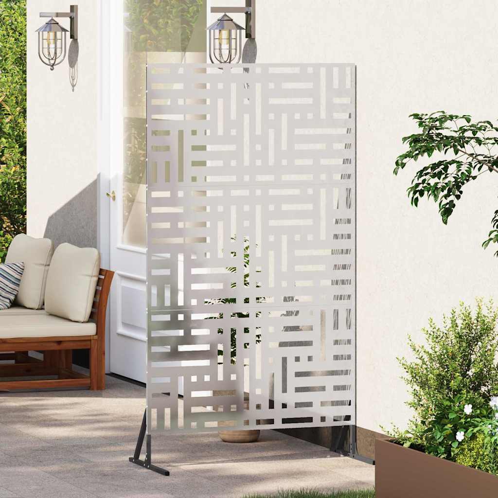 Schermo Privacy in Acciaio Grigio 100 x 50 x 180 cm