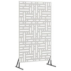 Schermo Privacy in Acciaio Grigio 100 x 50 x 180 cm