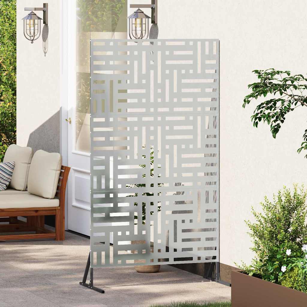 Schermo Privacy in Acciaio Grigio 100 x 50 x 180 cm