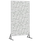 Schermo Privacy in Acciaio Grigio 100 x 50 x 180 cm