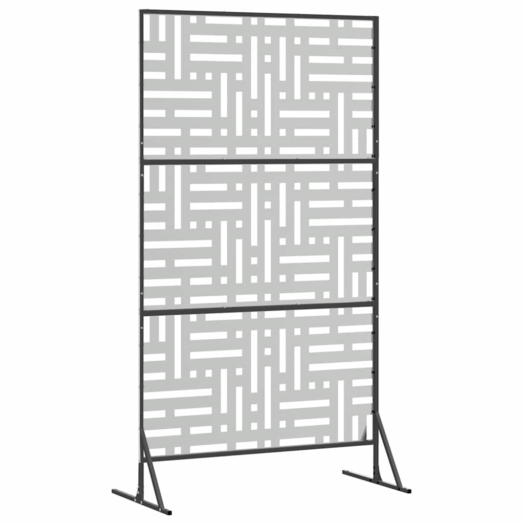 Schermo Privacy in Acciaio Grigio 100 x 50 x 180 cm