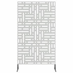 Schermo Privacy in Acciaio Grigio 100 x 50 x 180 cm