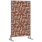 Schermo Privacy in Acciaio Grigio 100 x 50 x 180 cm