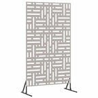 Schermo Privacy in Acciaio Grigio 100 x 50 x 180 cm