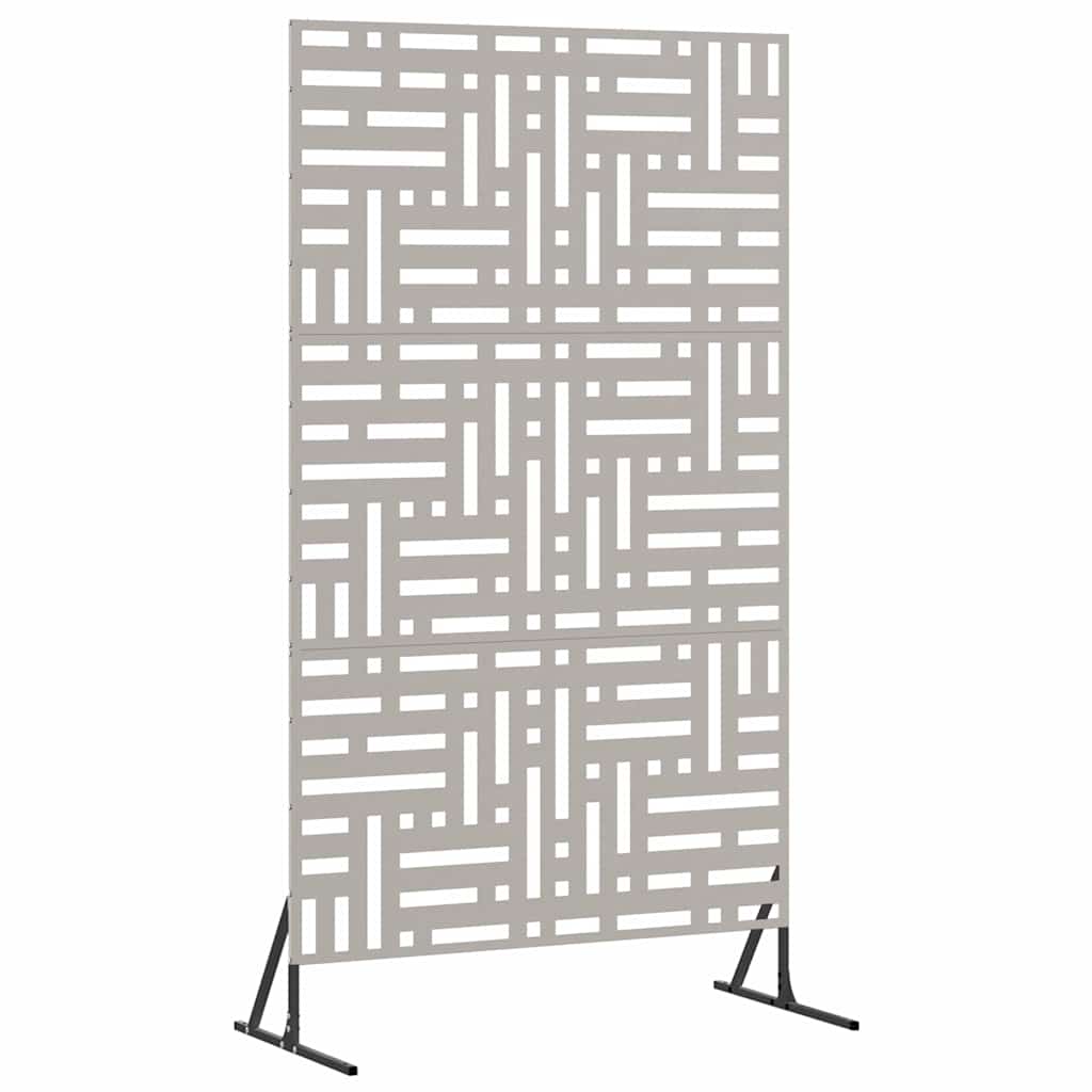 Schermo Privacy in Acciaio Grigio 100 x 50 x 180 cm