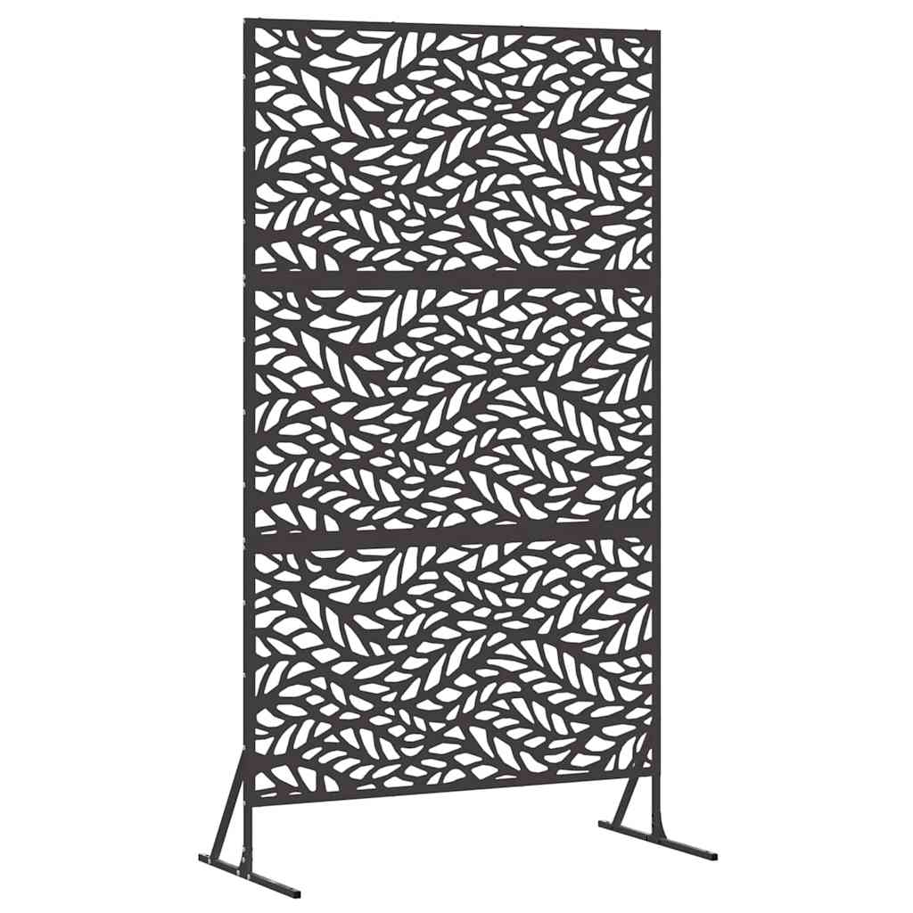 Schermo Privacy Nero 100 x 50 x 180 cm Acciaio