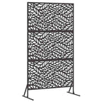 Schermo Privacy Nero 100 x 50 x 180 cm Acciaio