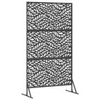 Schermo Privacy Nero 100 x 50 x 180 cm Acciaio