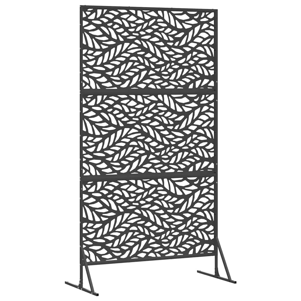 Schermo Privacy Nero 100 x 50 x 180 cm Acciaio