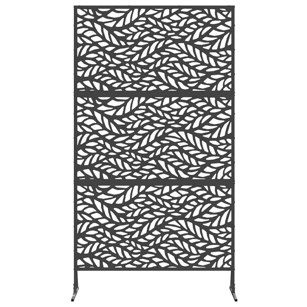 Schermo Privacy Nero 100 x 50 x 180 cm Acciaio