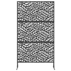 Schermo Privacy Nero 100 x 50 x 180 cm Acciaio