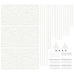 Schermo Privacy Bianco 100 x 50 x 180 cm Acciaio