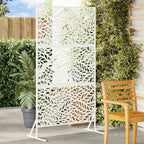 Schermo Privacy Bianco 100 x 50 x 180 cm Acciaio