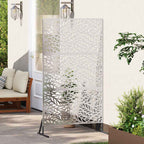 Schermo Privacy Grigio 100 x 50 x 180 cm Acciaio