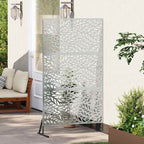 Schermo per Privacy Grigio 100 x 50 x 180 cm in Acciaio