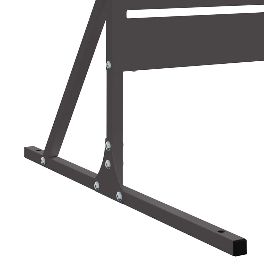 Schermo Privacy Nero 100 x 50 x 180 cm Acciaio
