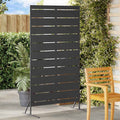Schermo Privacy Nero 100 x 50 x 180 cm Acciaio