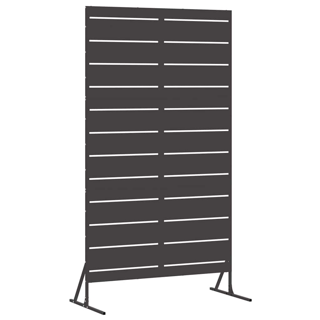 Schermo Privacy Nero 100 x 50 x 180 cm Acciaio