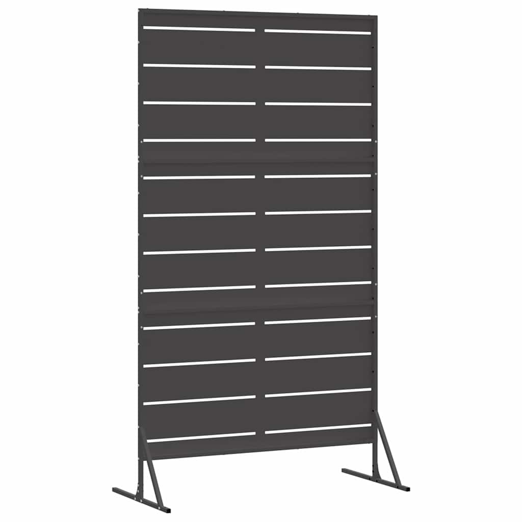 Schermo Privacy Nero 100 x 50 x 180 cm Acciaio