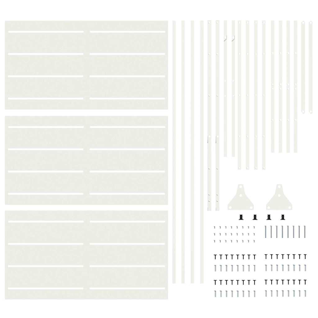Schermo Privacy Bianco Acciaio 100 x 50 x 180 cm