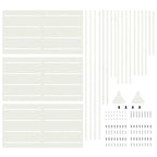 Schermo Privacy Bianco Acciaio 100 x 50 x 180 cm