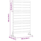 Schermo Privacy Antracite 100 x 50 x 180 cm Acciaio