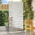 Schermo Privacy Grigio 100 x 50 x 180 cm Acciaio
