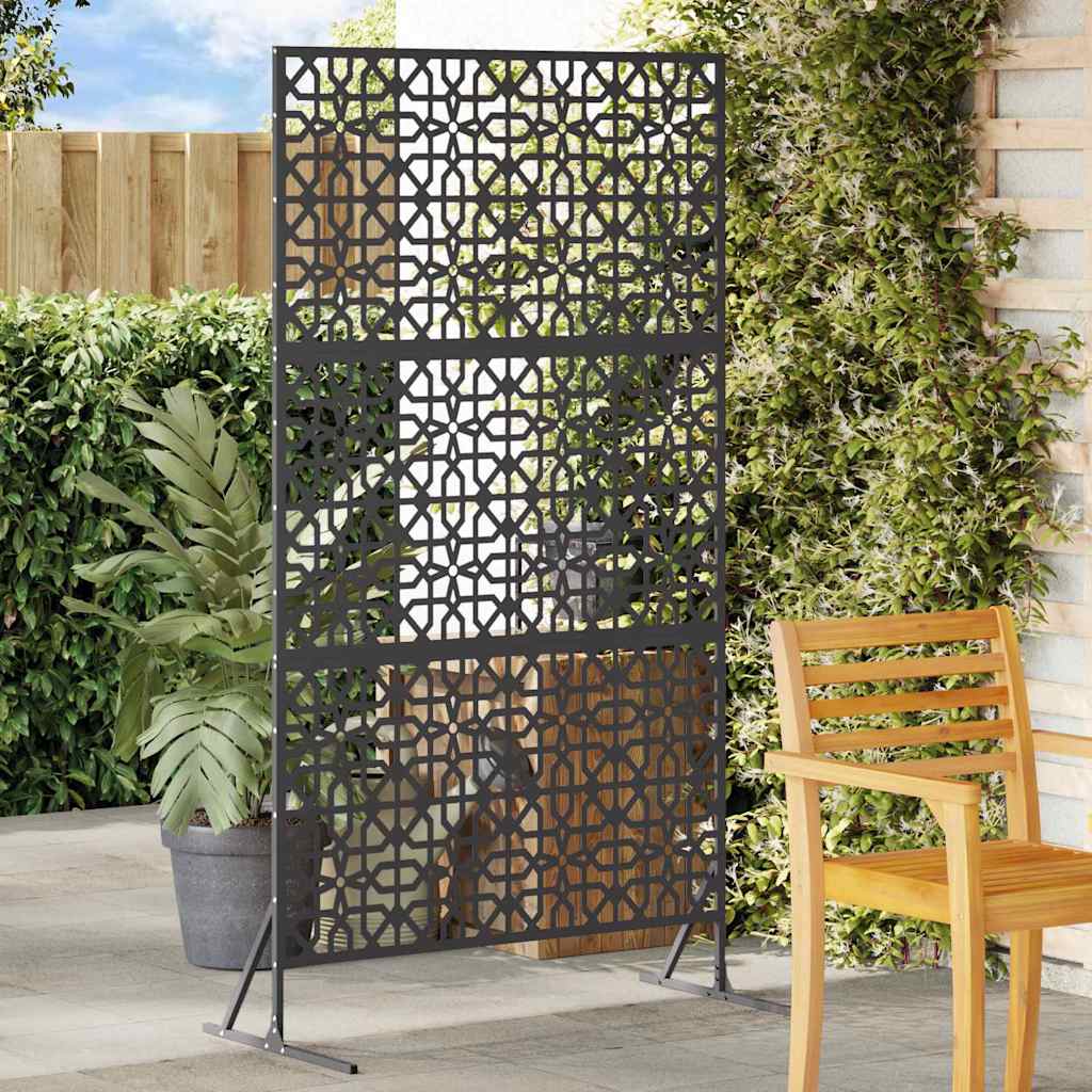 Schermo Privacy Nero Acciaio 100 x 50 x 180 cm