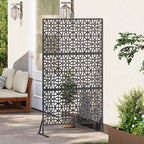 Schermo Privacy Nero Acciaio 100 x 50 x 180 cm