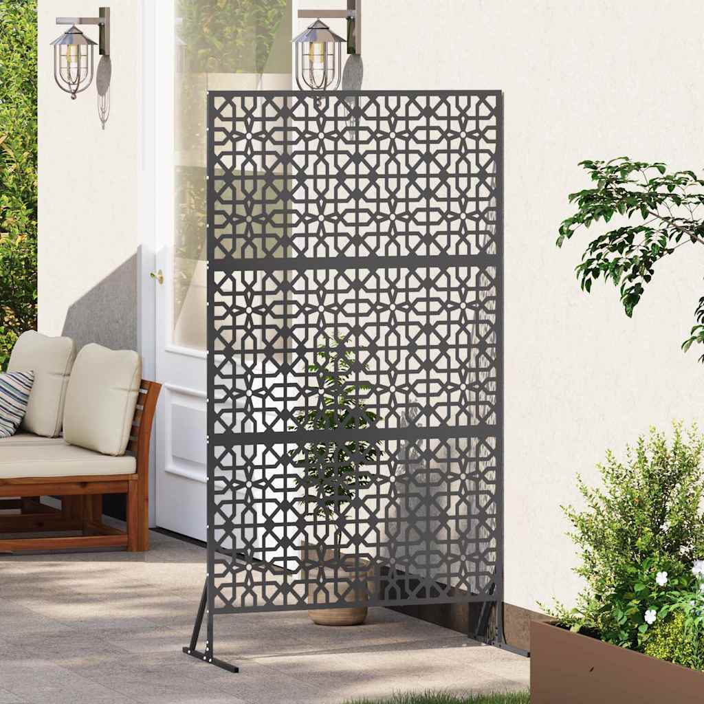 Schermo Privacy Nero Acciaio 100 x 50 x 180 cm