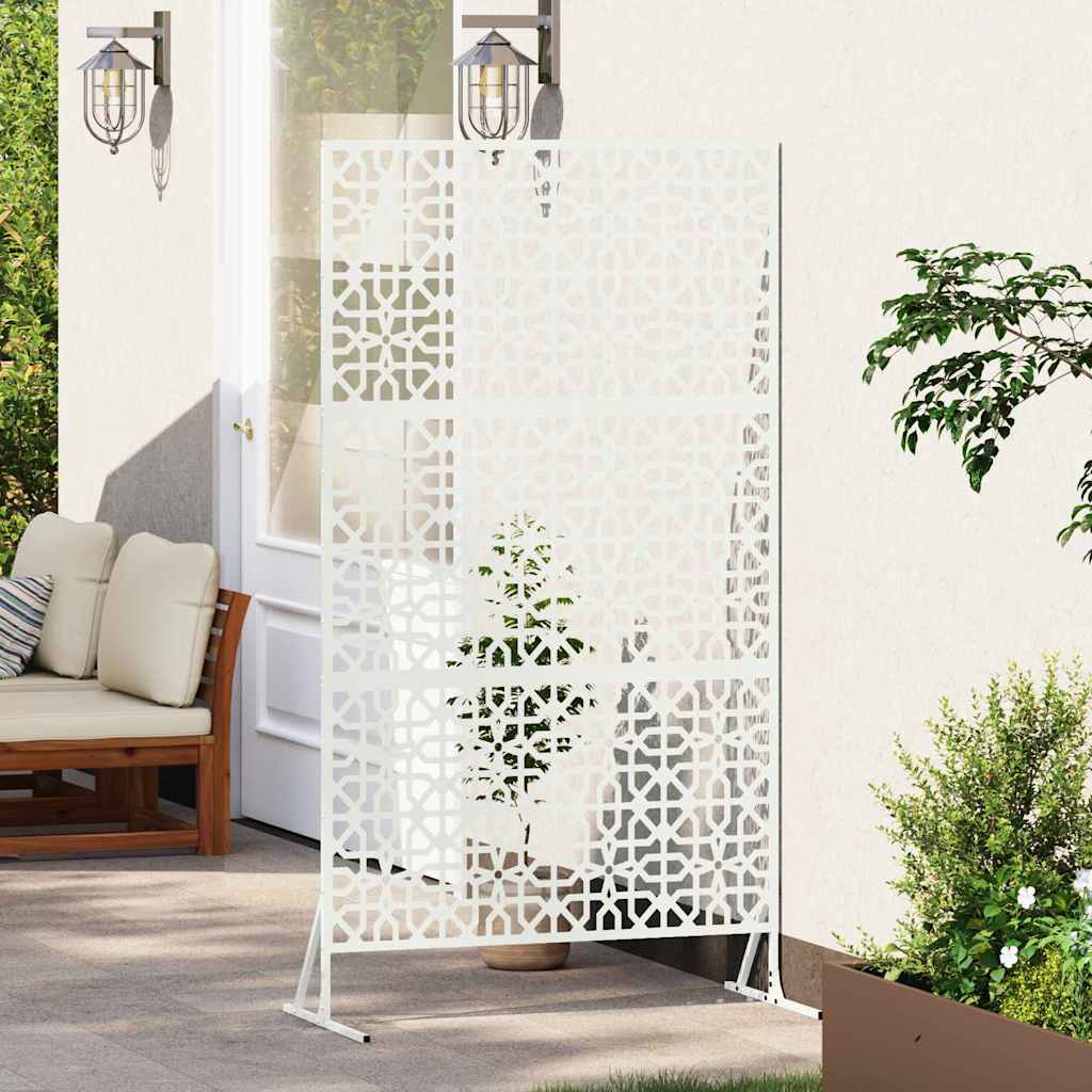 Schermo Privacy Bianco 100 x 50 x 180 cm Acciaio
