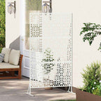 Schermo Privacy Bianco 100 x 50 x 180 cm Acciaio